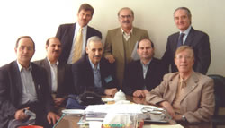 Congress in Tehran, Iran, October 2003. Dr Jerzy Kolasiński and profesors from The Tehran′s University.