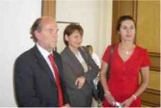 Odwiedziny w Klentze Institut, od lewej Michael Klentze, mgr Alicja Grupka, dr Anna Modelska-Ziółkiewicz