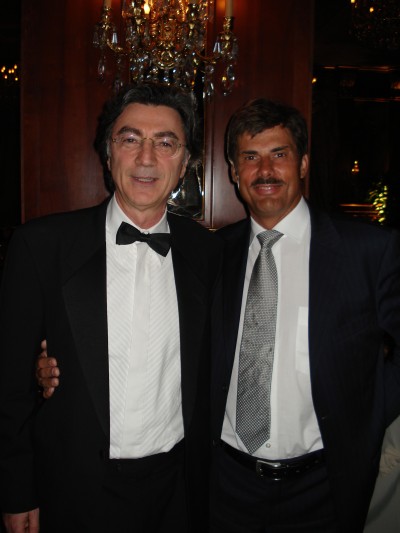 Prezydent Italian Society of Hair Restoration Vincenzo Gambino i dr Jerzy Kolasiński
