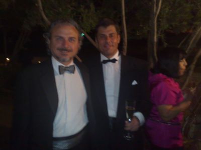 Dr Guillermo Blugerman z Argentyny i dr Jerzy Kolasiński podczas uroczystej gali z okazji 25-lecia Amerykańskiej Akademii